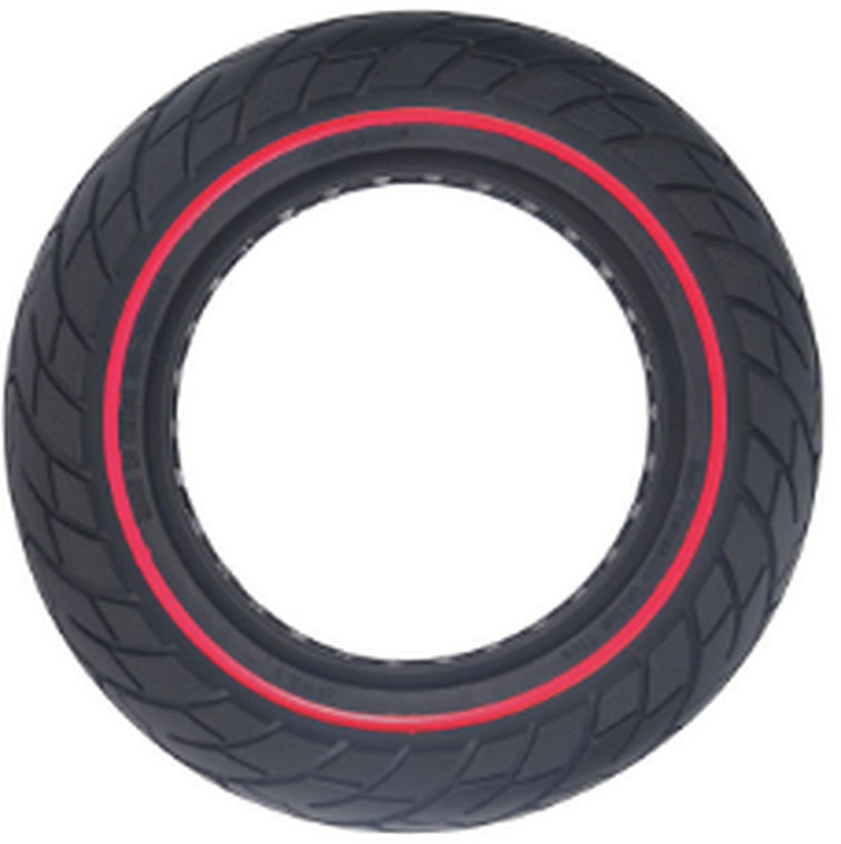 10*2.125 red ring solid tire Red | Suitable scooters: M365/PRO/PRO2/1S,Kukirin M4/M4 Pro,Kukirin G2 Max