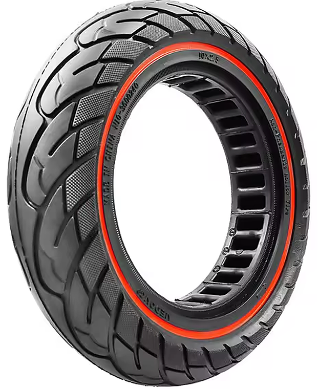 10*2.5 Max G30 honeycomb solid | tyre Red | for Rim Groove Width:43mm | Suitable scooter: Ninebot Max G30 Series,Mi4/Mi4 Pro 2nd/Mi4 ultra